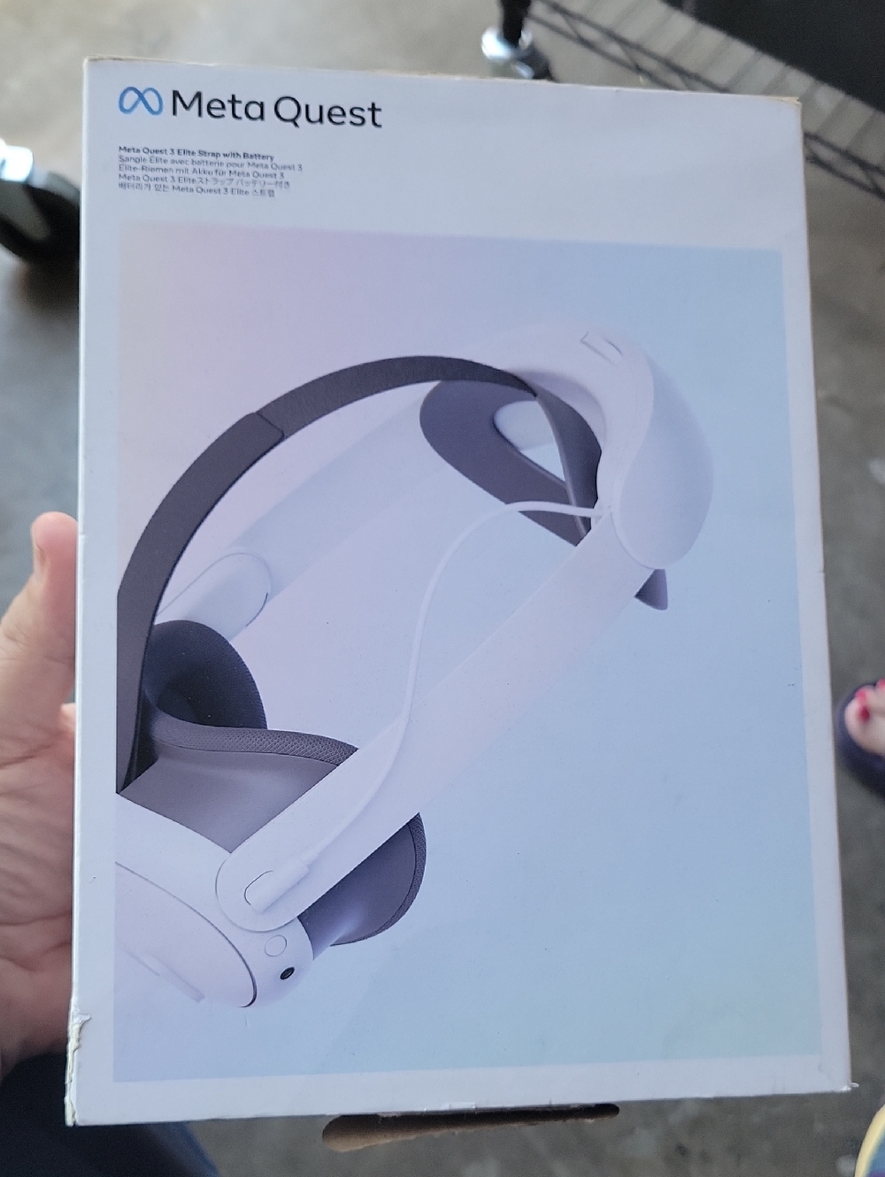 Meta Quest 3 VR Headset Elite Strap With Battery - White